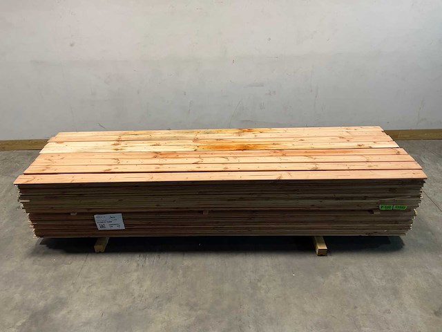 Douglas dakbeschot geschaafd mes en groef - 300x11,6x1,6 cm (120x) - afbeelding 2 van  8