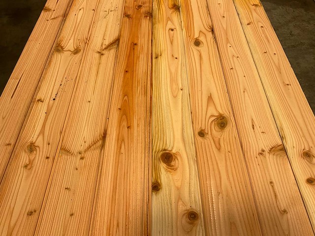 Douglas dakbeschot geschaafd mes en groef - 300x11,6x1,6 cm (120x) - afbeelding 3 van  8