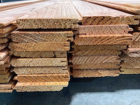 Douglas dakbeschot geschaafd mes en groef - 400x11,6x1,6 cm (76x) - afbeelding 6 van  9