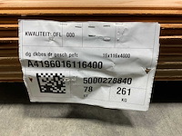 Douglas dakbeschot geschaafd mes en groef - 400x11,6x1,6 cm (76x) - afbeelding 9 van  9