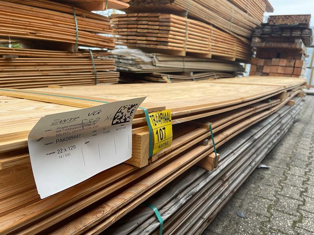 Douglas design- triple- deens profiel 5000x142x22mm (14x) - afbeelding 2 van  3