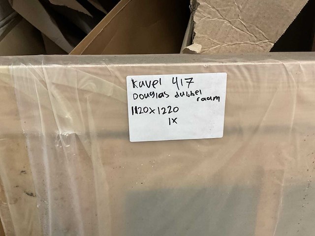 Douglas dubbel raam met glas 1120x1220 mm - afbeelding 4 van  4