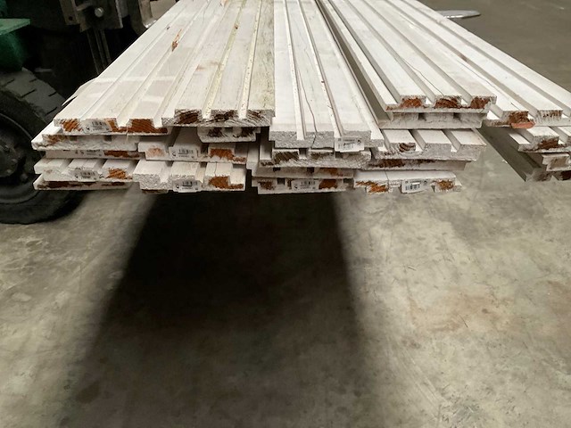 Douglas dubbel rhombusprofiel wit 300x14,5x2,1 cm (23x) - afbeelding 6 van  14