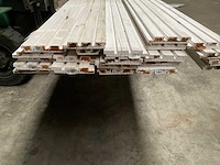 Douglas dubbel rhombusprofiel wit 300x14,5x2,1 cm (23x) - afbeelding 6 van  14