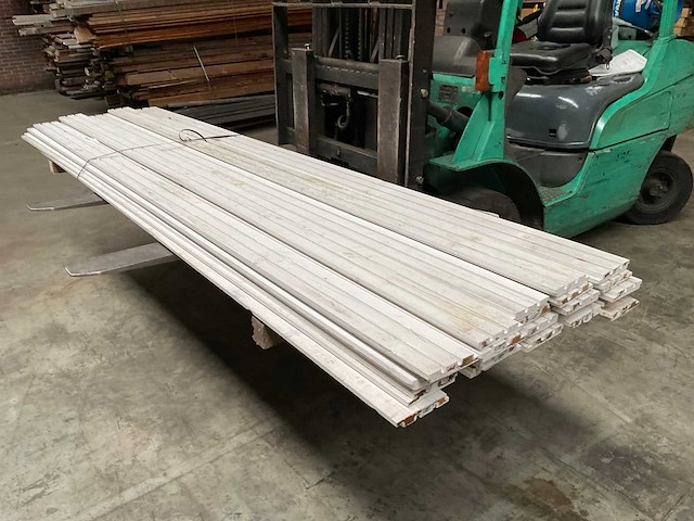 Douglas dubbel rhombusprofiel wit 300x14,5x2,1 cm (23x) - afbeelding 1 van  14