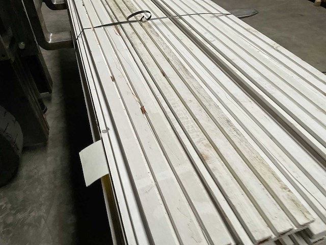 Douglas dubbel rhombusprofiel wit 300x14,5x2,1 cm (23x) - afbeelding 14 van  14