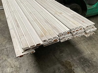 Douglas dubbel rhombusprofiel wit 300x14,5x2,1 cm (23x) - afbeelding 7 van  14