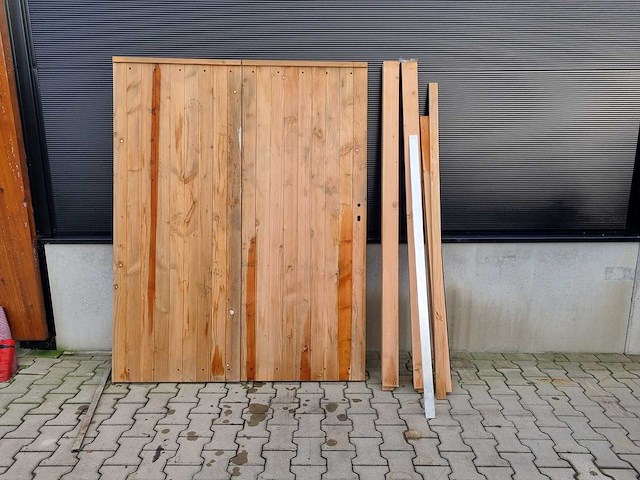 Douglas dubbele tuinpoort - afbeelding 1 van  1