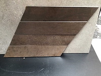 Douglas en jones metal corten mat vloertegel 29x34 cm 16,57 m² - afbeelding 2 van  3