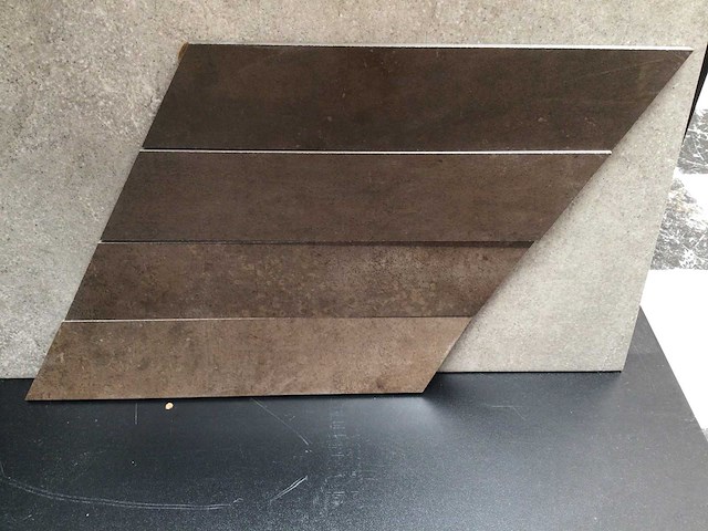 Douglas en jones metal corten mat vloertegel 29x34 cm 16,57 m² - afbeelding 4 van  6