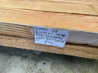 Douglas fijn bezaagd 100x50x5000 mm (20x) - afbeelding 7 van  7