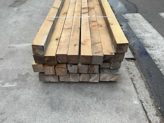 Douglas fijn bezaagd 120x120x5000 mm (26x) - afbeelding 4 van  7