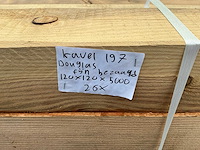 Douglas fijn bezaagd 120x120x5000 mm (26x) - afbeelding 7 van  7