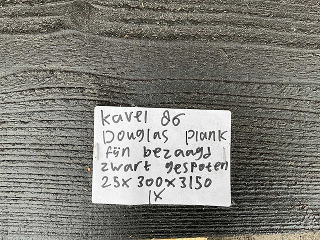 Douglas fijn bezaagd plank 3150x300x25 mm - afbeelding 3 van  3