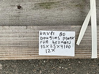 Douglas fijn gezaagd plank 4100x95x25 mm (12x) - afbeelding 3 van  3