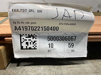 Douglas fijnbezaagd halfhouts rabat - 400x14,5x1,8 cm (10x) - afbeelding 6 van  6