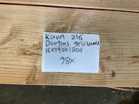 Douglas geschaafd 16x140x1800 mm (98x) - afbeelding 8 van  8