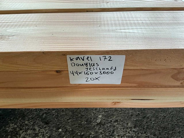Douglas geschaafd 44x160x5000 mm (20x) - afbeelding 7 van  7