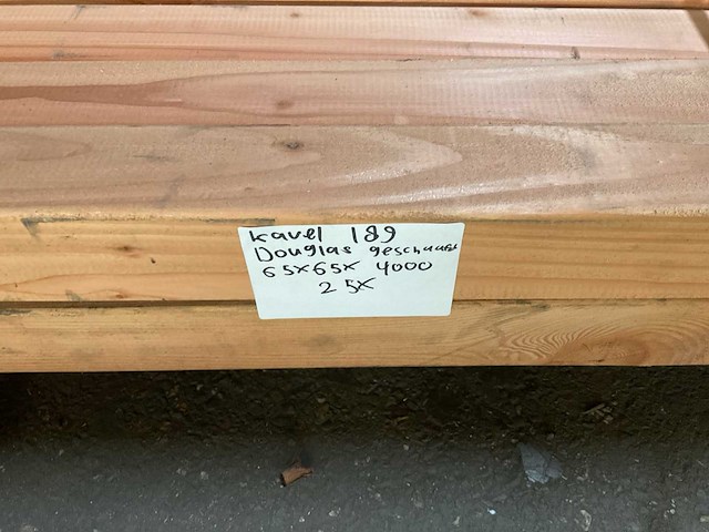 Douglas geschaafd 65x65x4000 mm (25x) - afbeelding 3 van  3