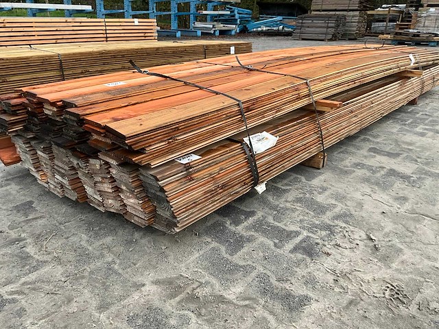 Douglas geschaafd dakbeschot 1.6x11.6x400 cm (145x) - afbeelding 2 van  6