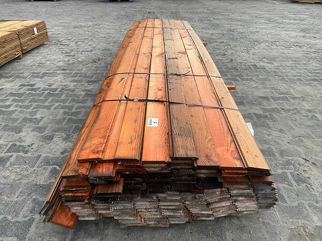 Douglas geschaafd dakbeschot 1.6x11.6x400 cm (145x) - afbeelding 4 van  6