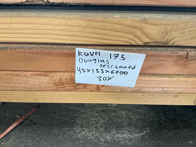 Douglas geschaafd houten balk 45x155x6000 mm (30x) - afbeelding 8 van  8