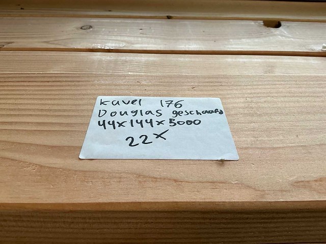 Douglas geschaafd houten plank 44x144x5000 mm (22x) - afbeelding 8 van  8