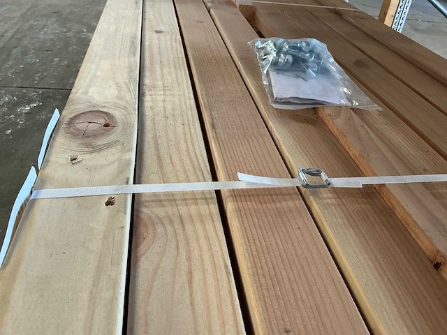 Douglas geschaafd picknick tafel 1700x1800 mm (2x) - afbeelding 6 van  8