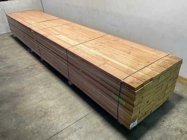 Douglas geschaafde gording 600x16x4,5 cm (28x) - afbeelding 1 van  9