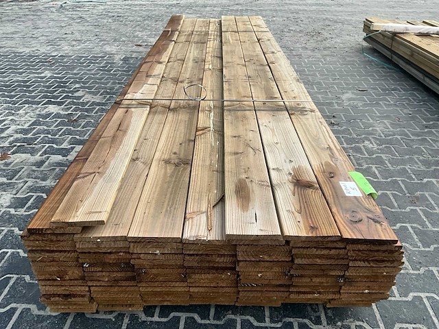 Douglas geschaafde plank 1,8x16x400 cm (100x) - afbeelding 4 van  7