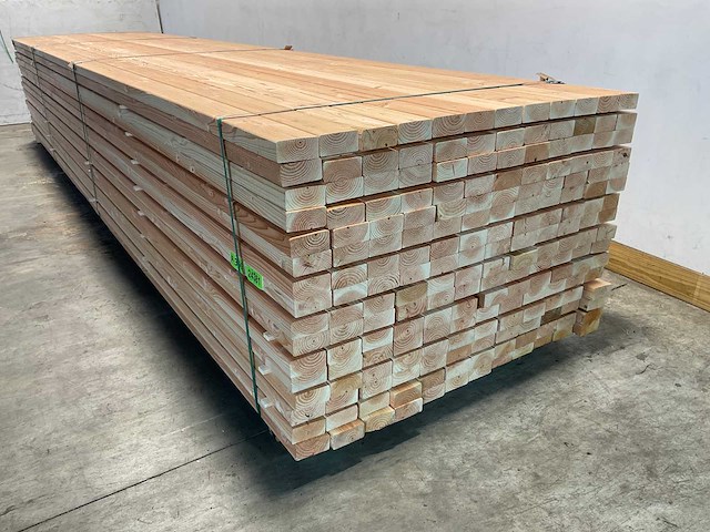 Douglas geschaafde regel 500x9,5x4,5 cm (48x) - afbeelding 2 van  9