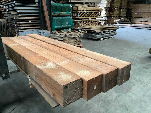 Douglas geschaafde tuinpaal 200x200 cm (4x) - afbeelding 5 van  9