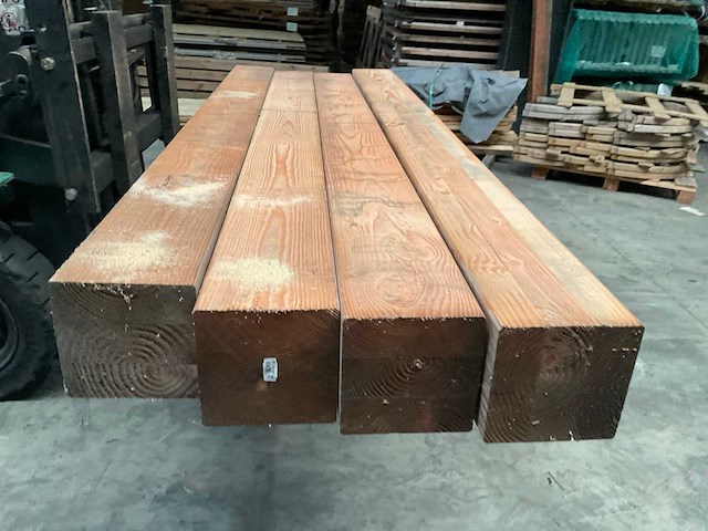 Douglas geschaafde tuinpaal 200x200 cm (4x) - afbeelding 6 van  9