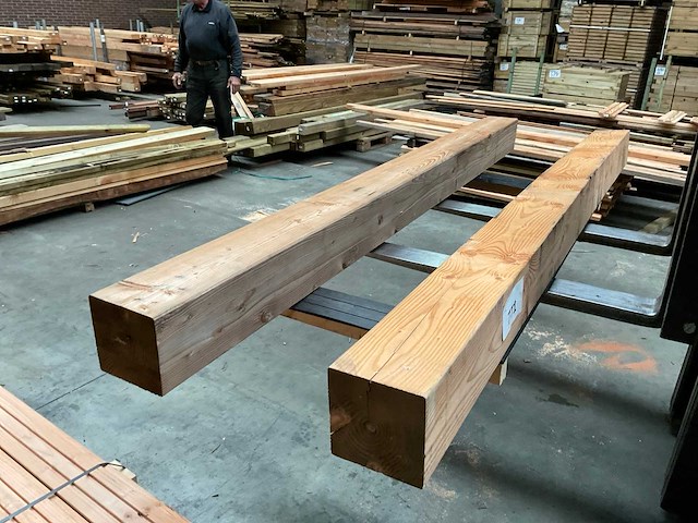 Douglas geschaafde tuinpaal 300x20x20 cm (2x) - afbeelding 1 van  9