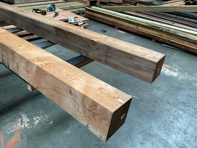 Douglas geschaafde tuinpaal 300x20x20 cm (2x) - afbeelding 9 van  9