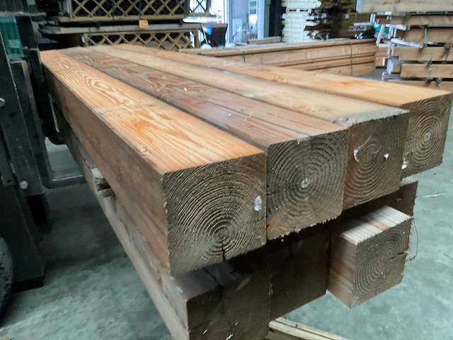 Douglas geschaafde tuinpaal 300x20x20 cm (4x) - afbeelding 2 van  8