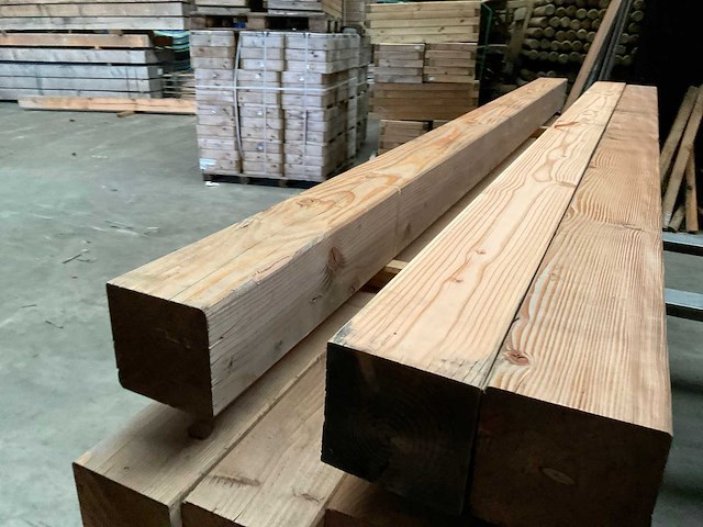 Douglas geschaafde tuinpaal 400x20x20 cm (3x) - afbeelding 2 van  6