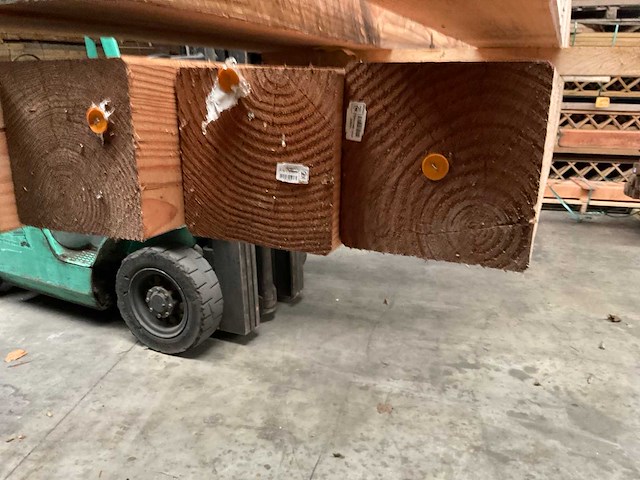 Douglas geschaafde tuinpaal 400x20x20 cm (4x) - afbeelding 7 van  8