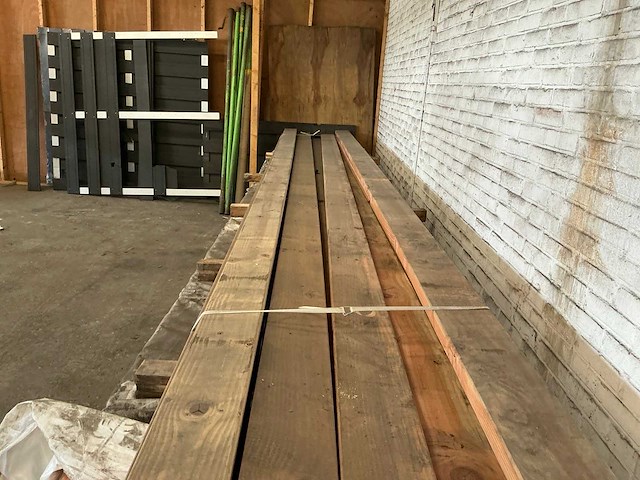 Douglas geschuurd houten plank 440x1450 mm (11x) - afbeelding 5 van  8