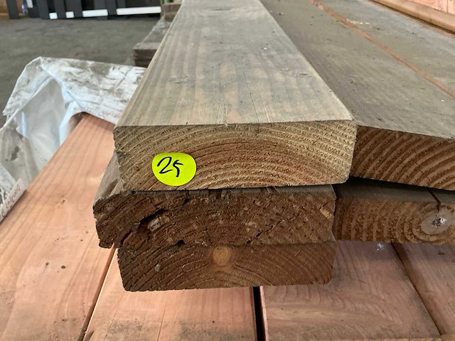 Douglas geschuurd houten plank 440x1450 mm (11x) - afbeelding 7 van  8