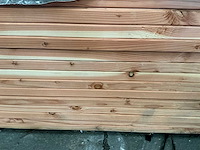Douglas geschuurd houten plank 45x160x6000 mm (96x) - afbeelding 3 van  4