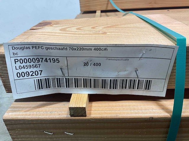 Douglas gording balk geschaafd 400x22x7 cm (12x) - afbeelding 7 van  8