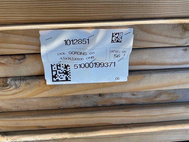 Douglas gording geschaafd 600x14,5x4,5 cm (16x) - afbeelding 3 van  4