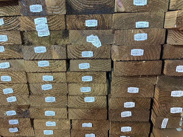 Douglas gording geschaafd 600x14,5x4,5 cm (25x) - afbeelding 6 van  8