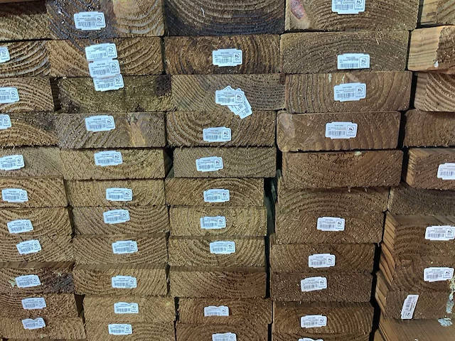 Douglas gording geschaafd 600x14,5x4,5 cm (25x) - afbeelding 6 van  8