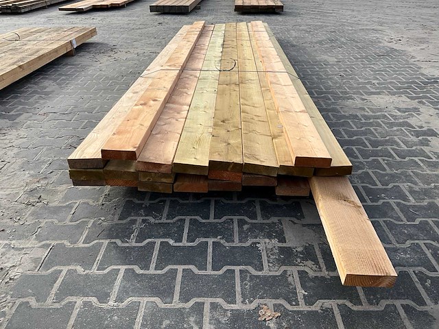 Douglas & grenen balk 4.5x16 cm (23x) - afbeelding 4 van  5