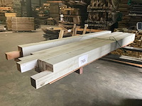 Douglas grijs gespoten tuinpaal 215x12x12 cm (4x) - afbeelding 1 van  10