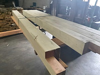 Douglas grijs gespoten tuinpaal 215x12x12 cm (4x) - afbeelding 4 van  10