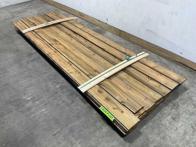 Douglas halfhouts rabat geschaafd 300x15x1,8 cm (38x) - afbeelding 1 van  7