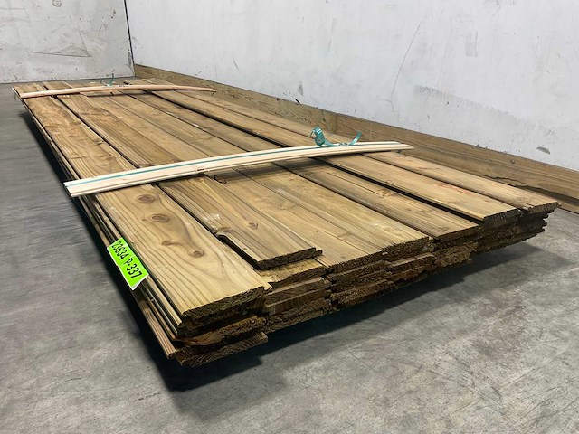 Douglas halfhouts rabat geschaafd 300x15x1,8 cm (38x) - afbeelding 2 van  4